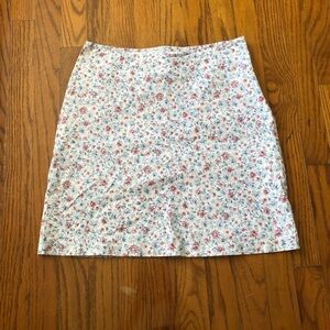 Size 6 American eagle floral skirt blue and pink